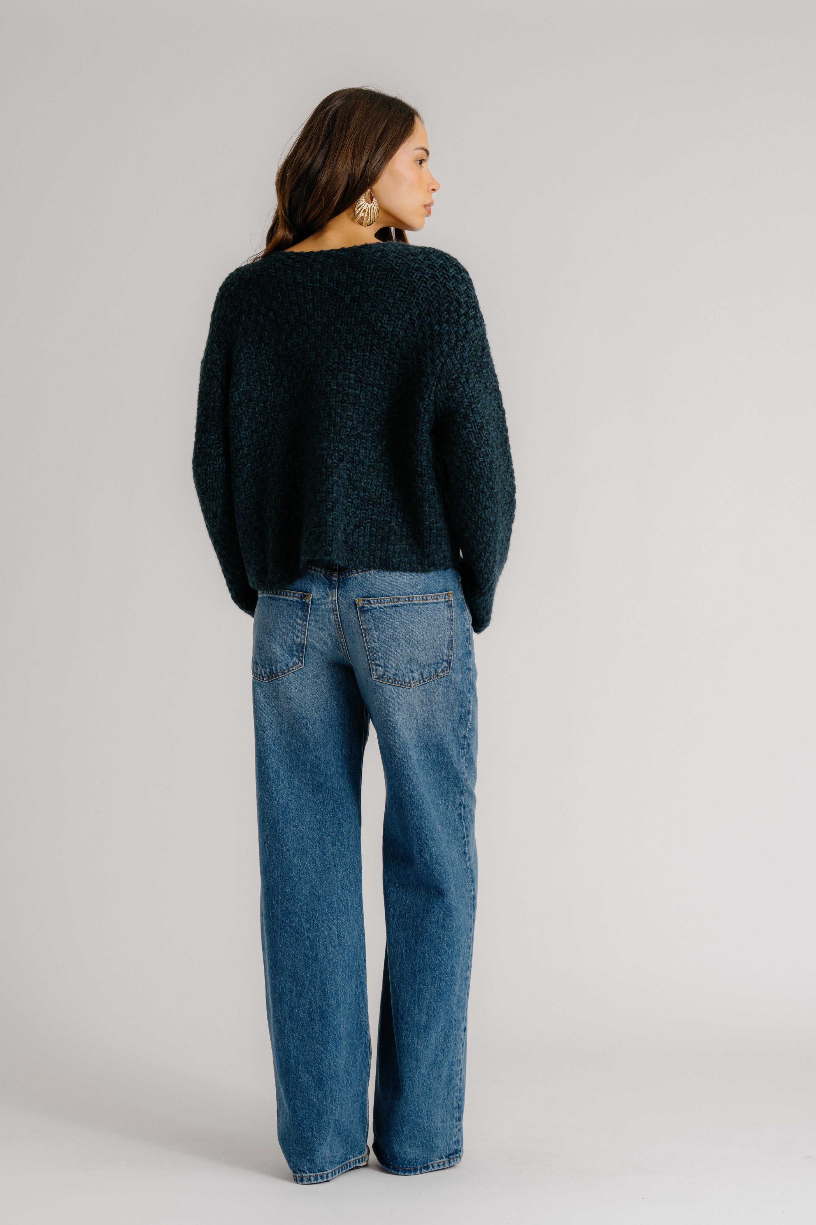 CHARLENE CROPPED WELT POCKET CASHMERE JACKET | SACRAMENTO MULTI