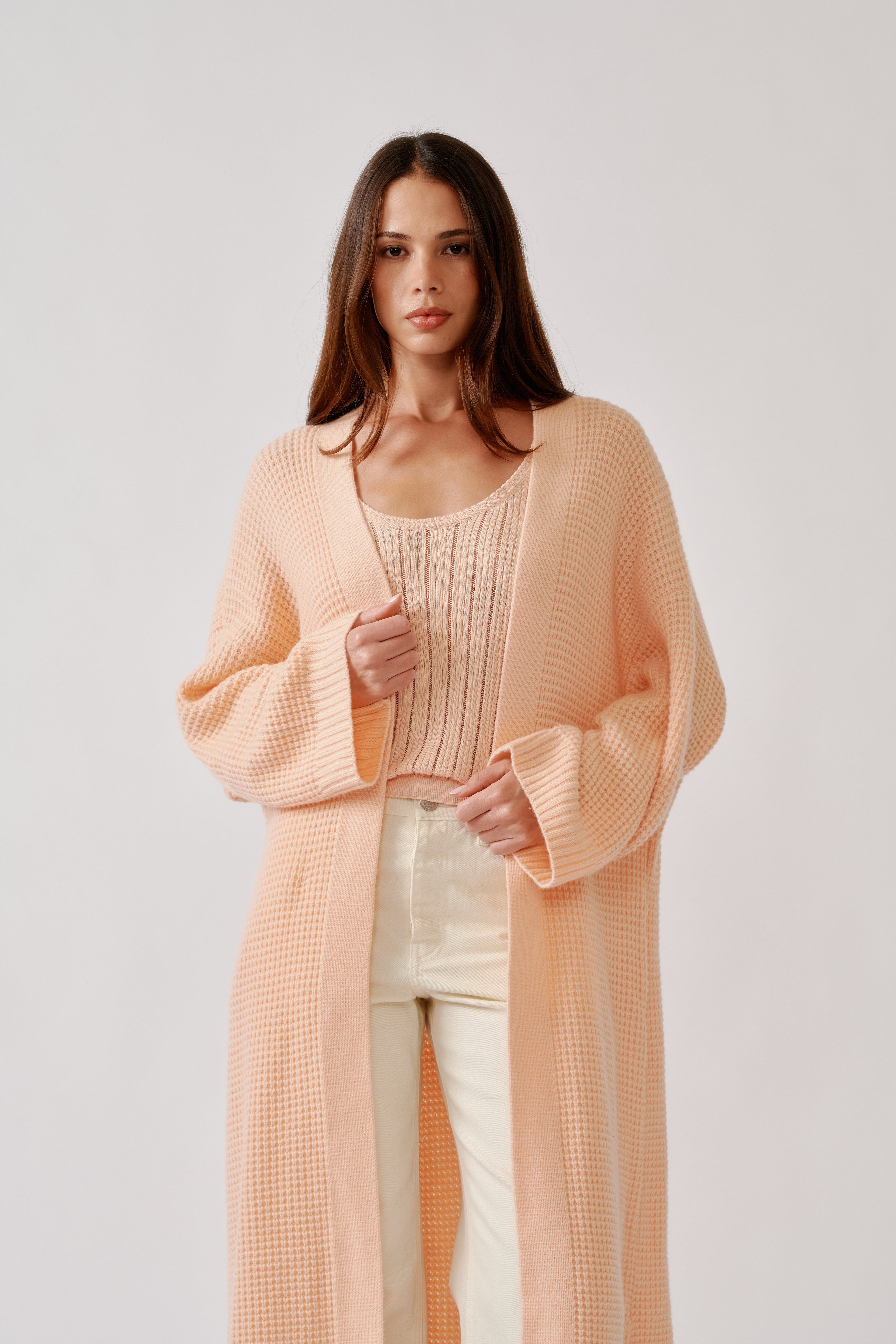 CEDAR SLOUCHY CASHMERE DUSTER | SHERBET