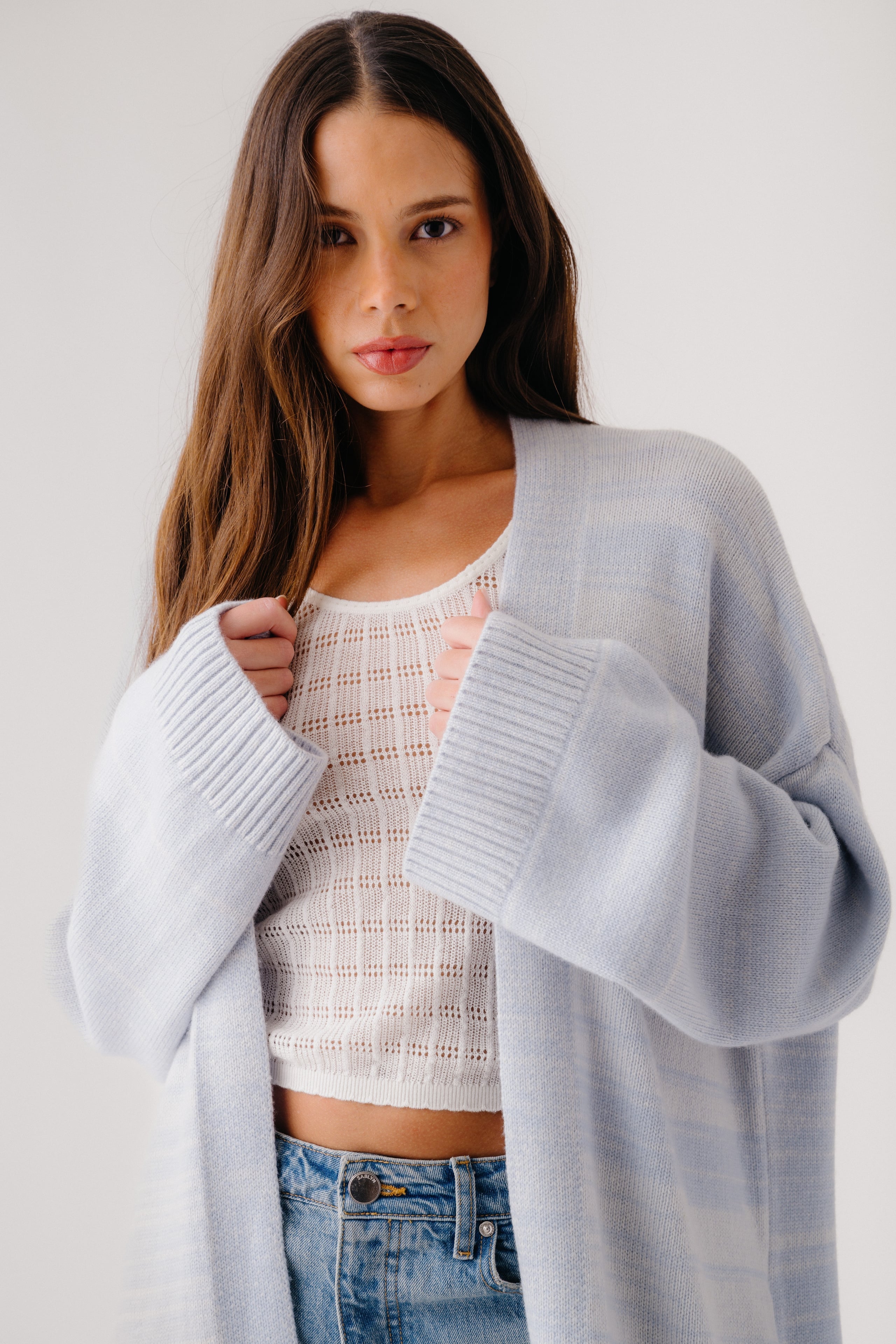 CEDAR SLOUCHY CASHMERE  DUSTER | WHISPER