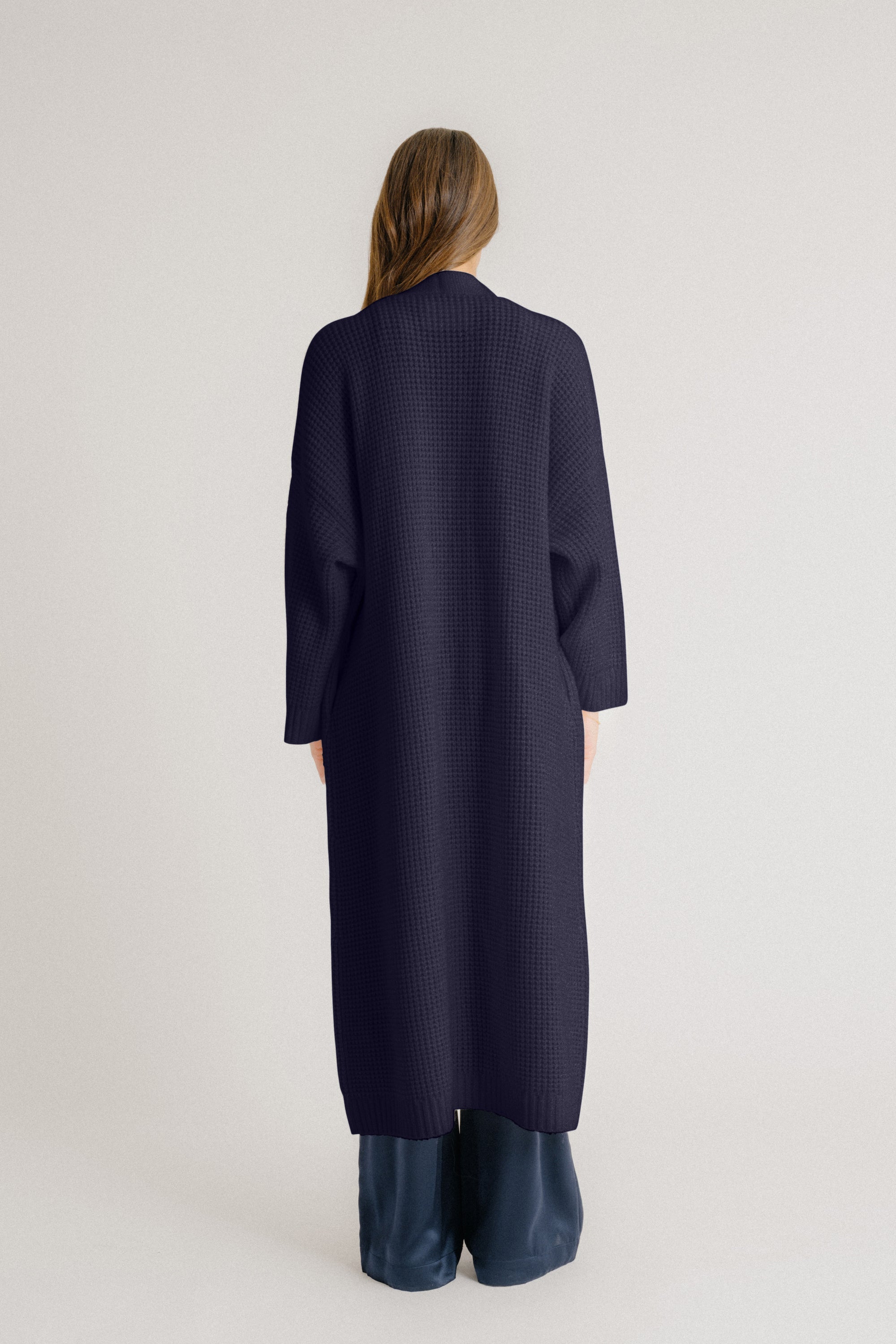 CEDAR SLOUCHY CASHMERE DUSTER | MIDNIGHT NAVY